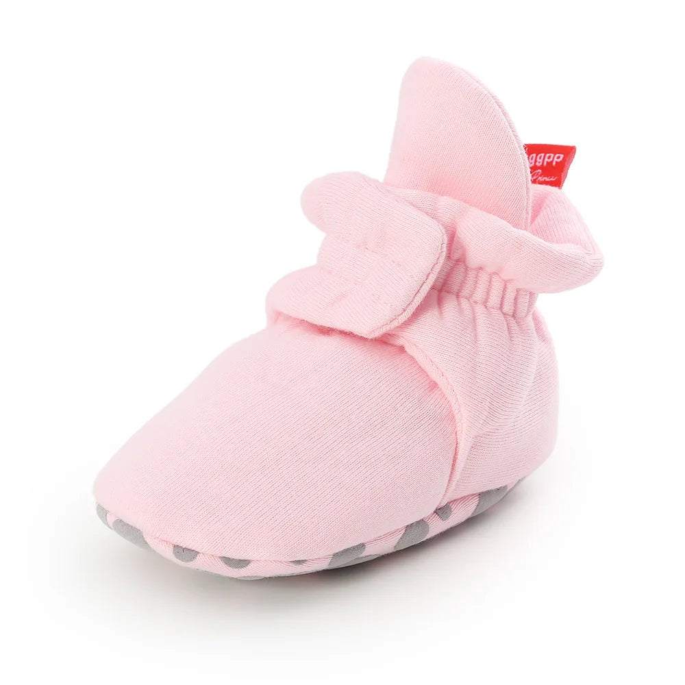 Winter Padded Thickened High-top Warm Newborn Baby Walking Shoe Anti-slip Cotton Soft Bottom Versatile Classic Baby Casual Shoes