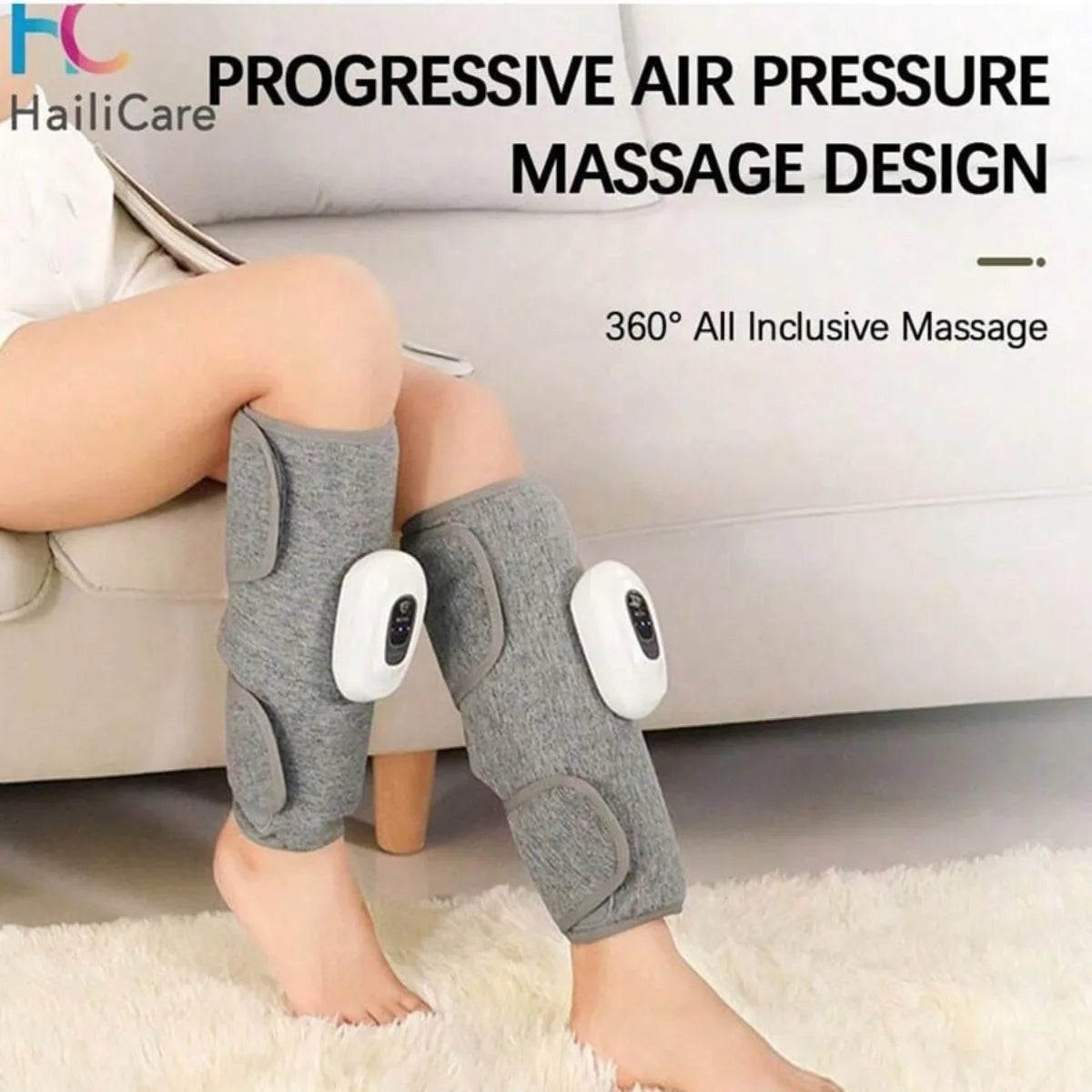 1pc Electric Leg Massager Wireless Rechargeable Air Compression Leg Calf Massage For Relief Relax Leg Muscles Health Care