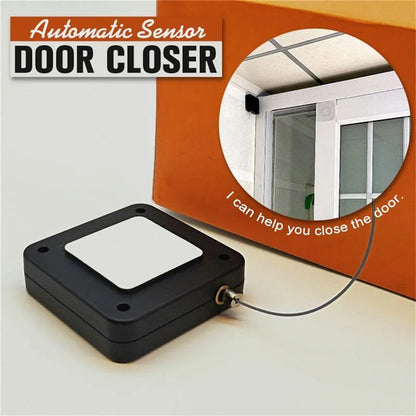 KK&FING Punch-free Automatic Door Closer 500g-1200g Wire Rope Retractable Automatic Recovery Coil Closing Device Door Hardware