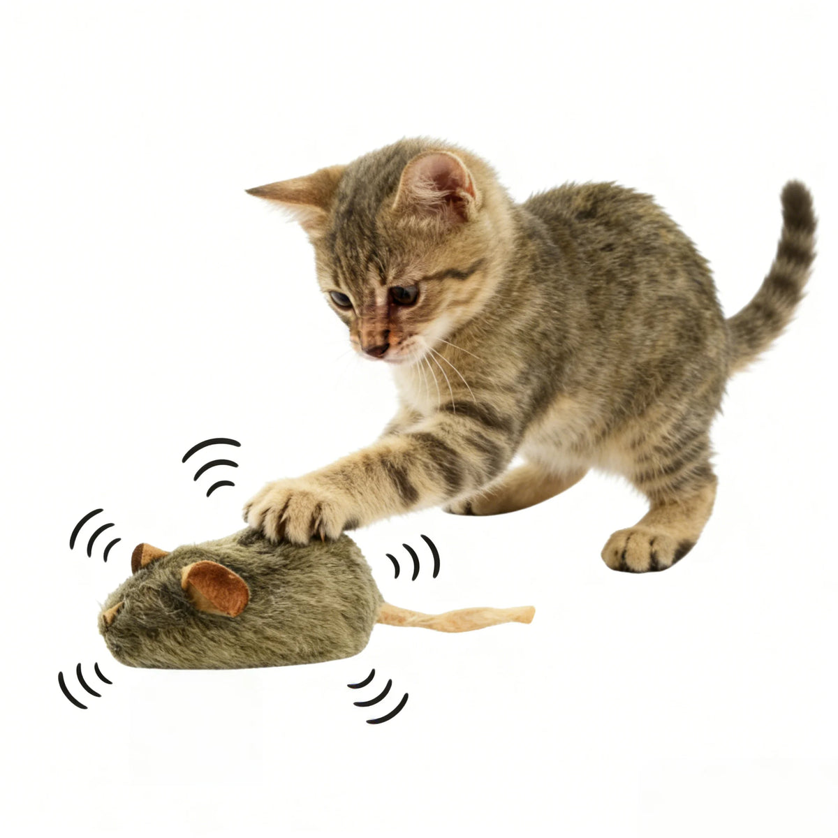 1/5pcs Interactive Mouse Plush Cat Chew Toy Squeaky Imitation Mice Bite-resistant Kitten Toy Interactive Plush Cat Toy Supplies
