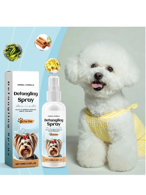 Pet Hair Care Spray Softening Nourishing Suitable Pet Cats Dogs Cleaning Spray Supplies Dander Removal Spray Care Pet Health