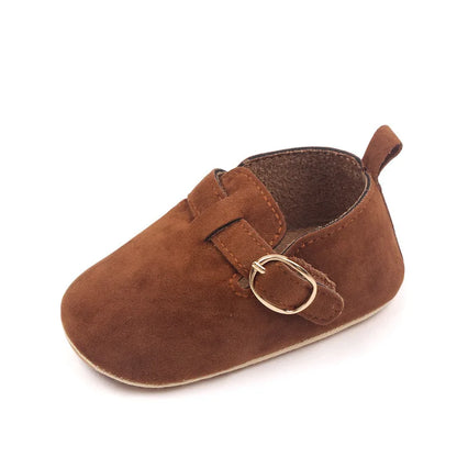 New Baby Shoes Retro Leather Boy Girl Shoes Multicolor Toddler Rubber Sole Anti-slip First Walkers Infant Newborn Moccasins