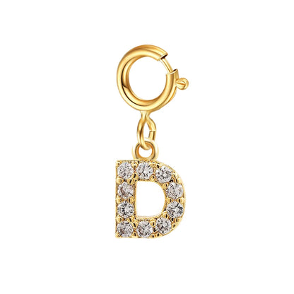 Personalized bracelet diy name initial letter pendant Gold Color Bracelet Stainless Steel Twist Cuban Chain Bracelet for Women