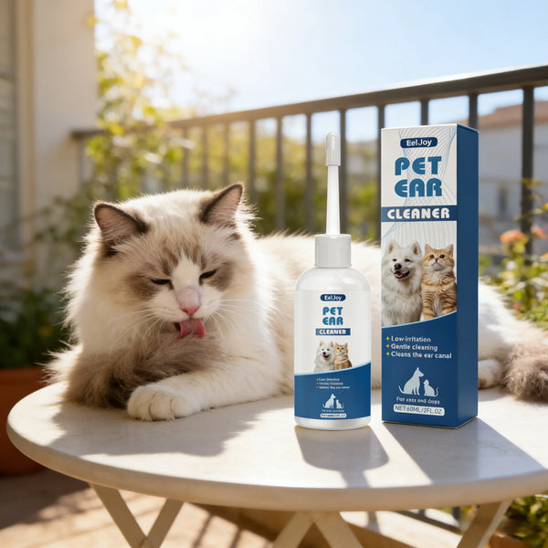 EelJoy Pet Ear Cleaner Odor Elimination Long Lasting Freshener Prevent Infections Natural Organic Ear Cleaning Solution for Pets