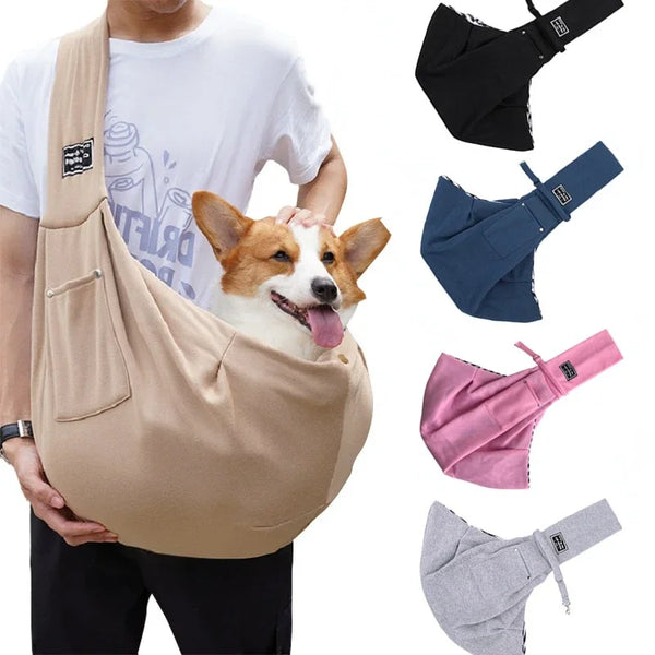 Comfortable Dog Bag Pet Crossbody Shoulder Backpack Outdoor Travel Portable Cat and Dog Carrier Bag Pet Carrying Supplies