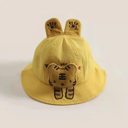 Cartoon Animal Ears Baby Bucket Hat Cute Soft Cotton Infant Boy Girl Fisherman Cap Casual Toddler Kids Sun Hats
