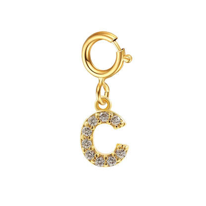 Personalized bracelet diy name initial letter pendant Gold Color Bracelet Stainless Steel Twist Cuban Chain Bracelet for Women