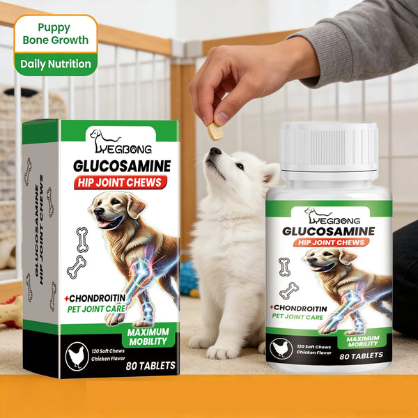 Pet Joint Chew Nourishing Alleviating Joint Discomfort Enhance Vitality Cartilage Tissue Joint Care Tablets Nutrition Supplement