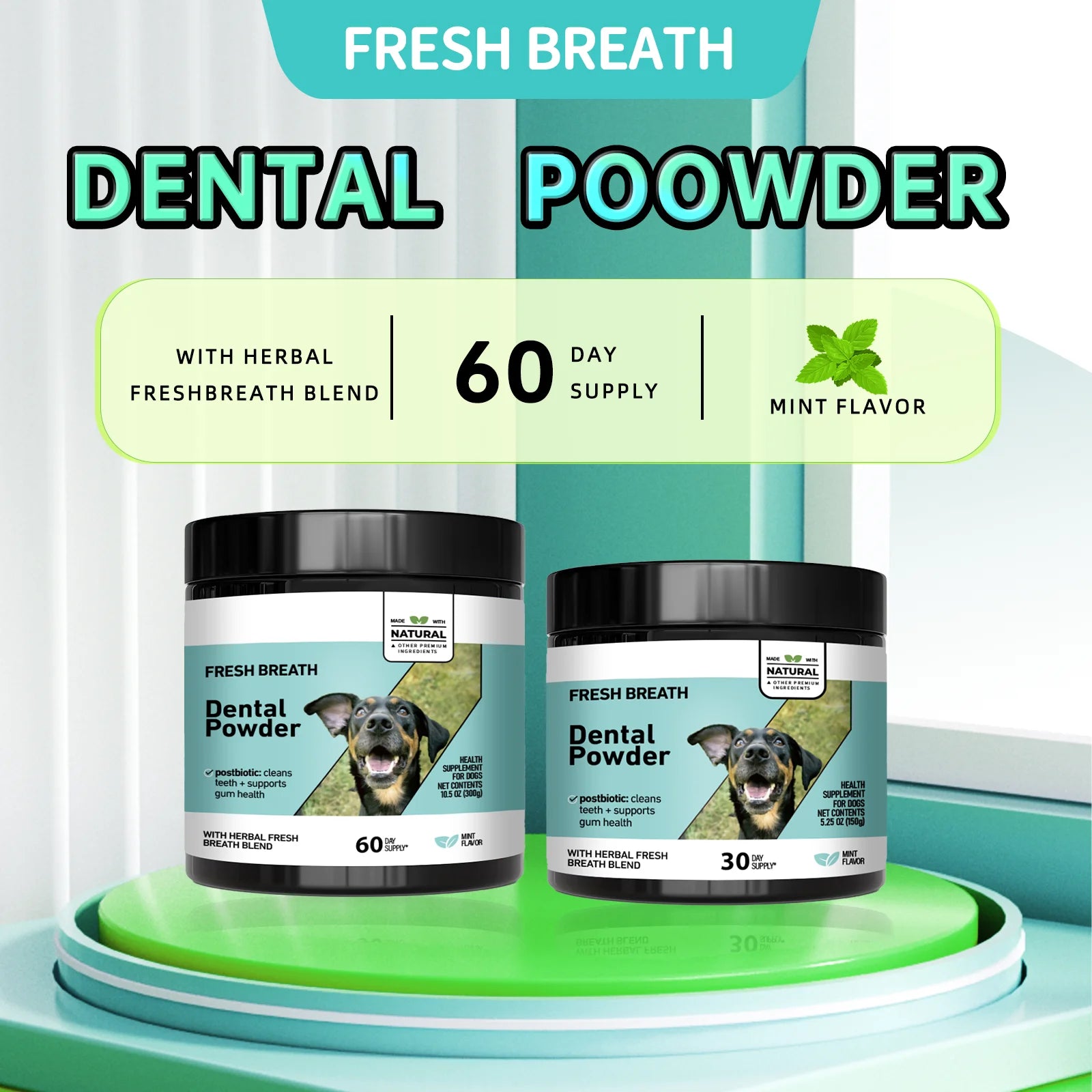 150g Natural Pet Oral Care Powder Long-Lasting Fre — THee Store Pet Health