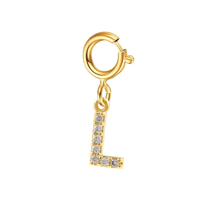 Personalized bracelet diy name initial letter pendant Gold Color Bracelet Stainless Steel Twist Cuban Chain Bracelet for Women