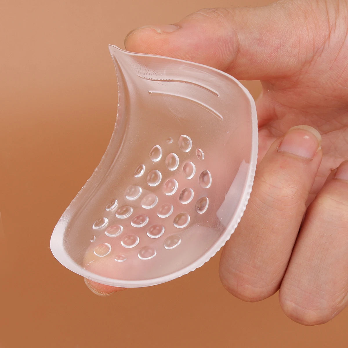 Silicone Gel Heel Cups - Shoe Inserts for Plantar ache, Sore Heel Pain,  - Pad and Shock Absorbing Support for Women (1 Pairs）