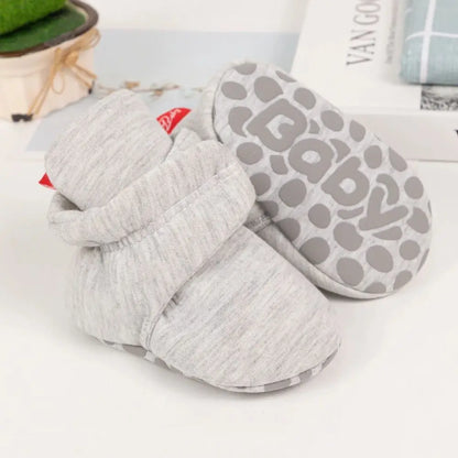 Winter Padded Thickened High-top Warm Newborn Baby Walking Shoe Anti-slip Cotton Soft Bottom Versatile Classic Baby Casual Shoes