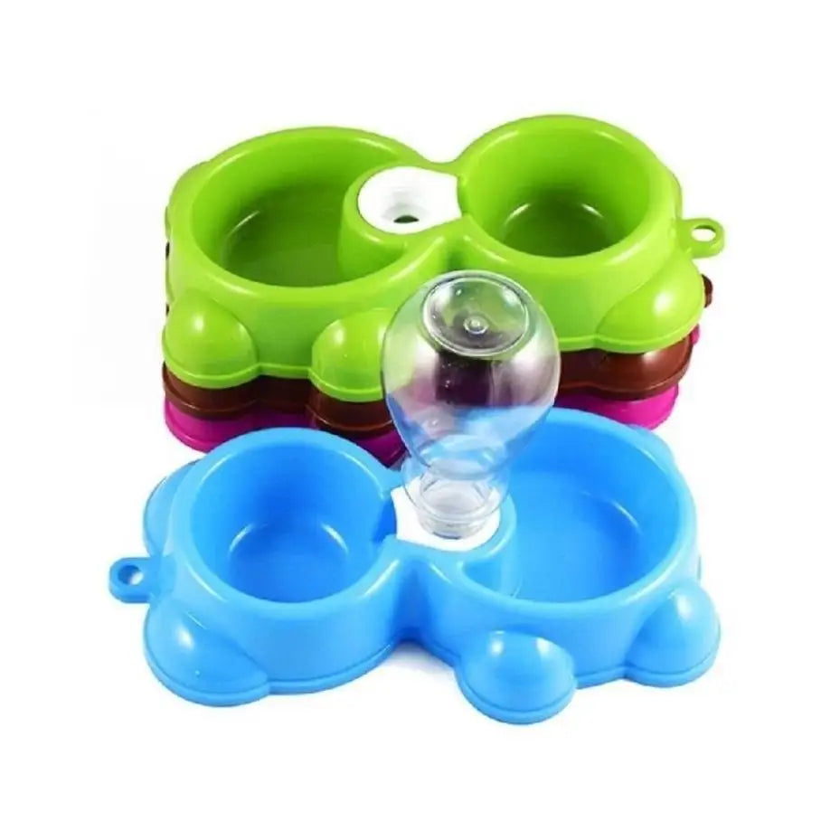 1 Pcs Food Dish Pet Automatic Water Dispenser Feeder High Quality Dual Port Dog Utensils Bowl Cat Drinking Fountain