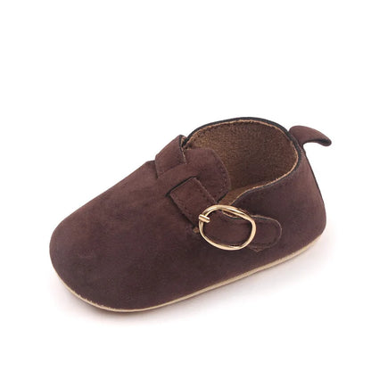 New Baby Shoes Retro Leather Boy Girl Shoes Multicolor Toddler Rubber Sole Anti-slip First Walkers Infant Newborn Moccasins