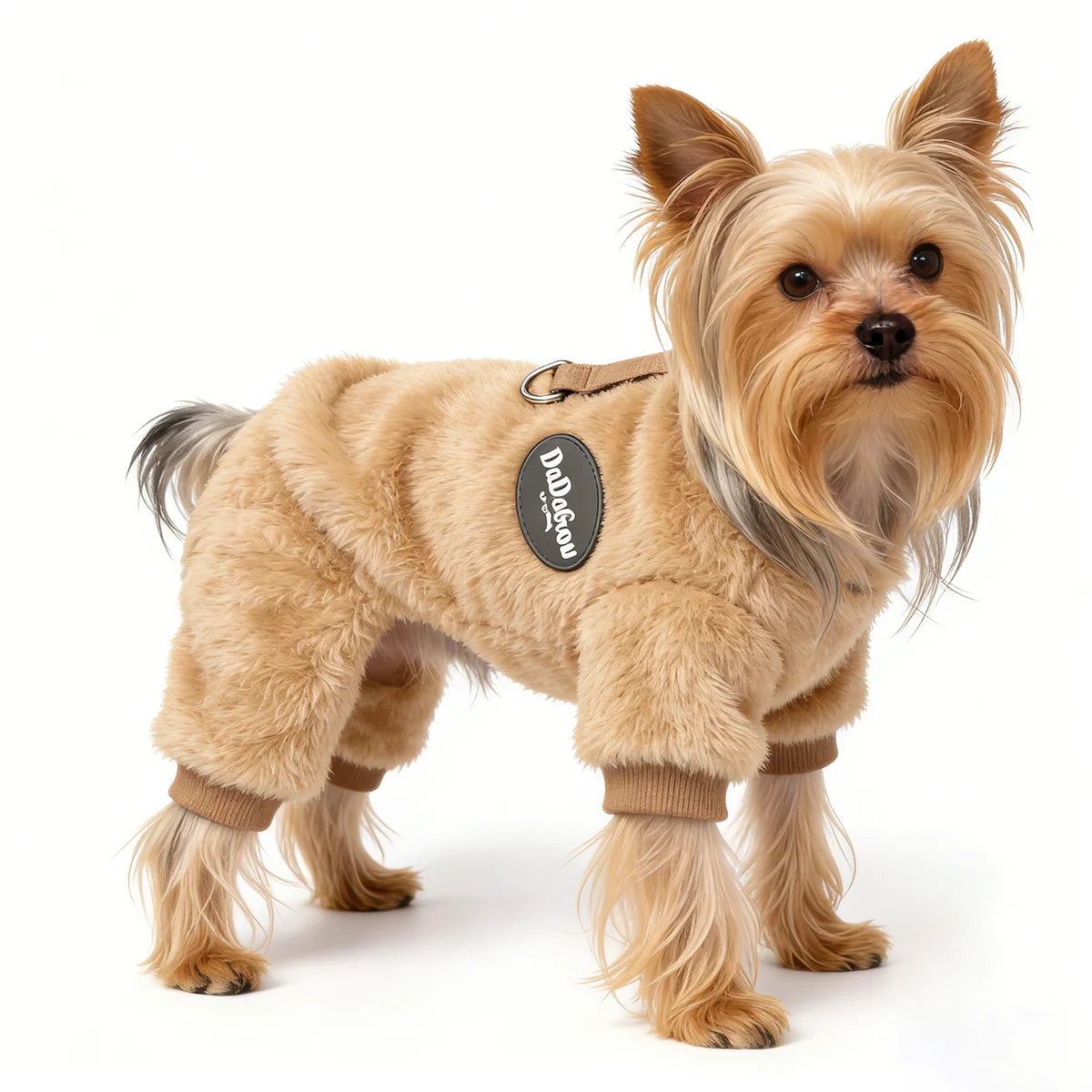 Velvet Dog Pajamas,  Warm Dog Sweater Plush Onesie Soft Cat Apparel Pet Clothes Winter Outfit Pjs Puppy Jumpsuit for Small Dogs