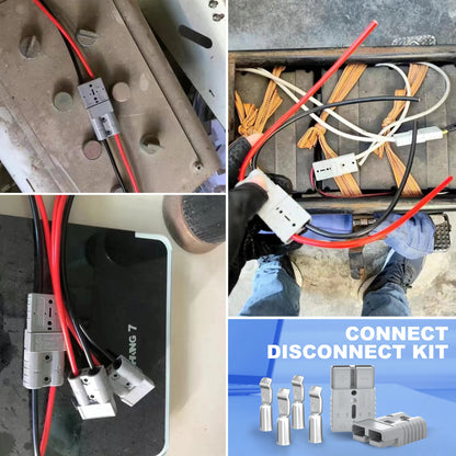 2PCS 50A 175A 350A Anderson Plug Battery Quick Connect Disconnect Connector 600V Towing Winch Quick Connect Wire Harness Plug