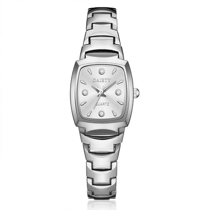 Elegant Women Quartz Watch Luxury Classic Stainless Steel Color Band Watches Ladies Wristwatch