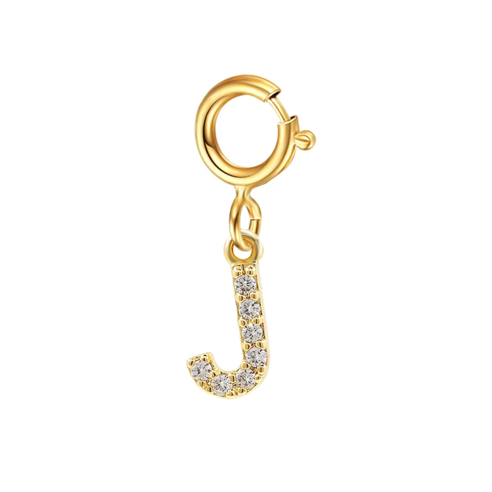Personalized bracelet diy name initial letter pendant Gold Color Bracelet Stainless Steel Twist Cuban Chain Bracelet for Women