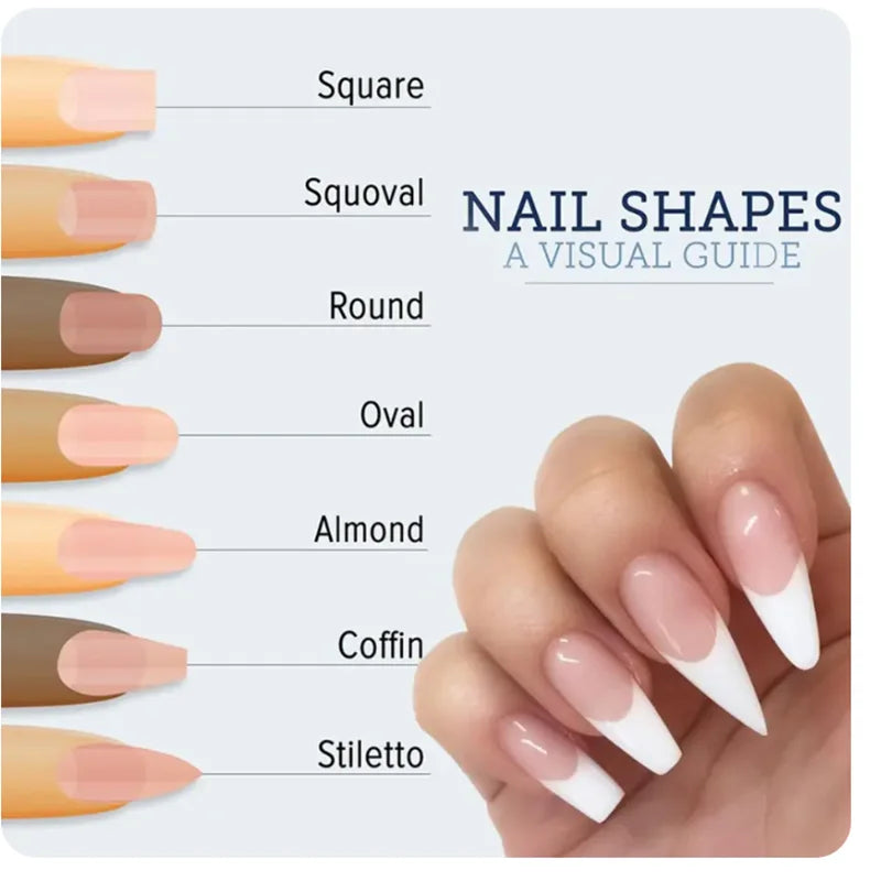 100pcs Nail Art Form French Acrylic UV Nail Gel Tips Extension Forms Guide Stickers Nail Building Gel Curl Forms Mold Manicure