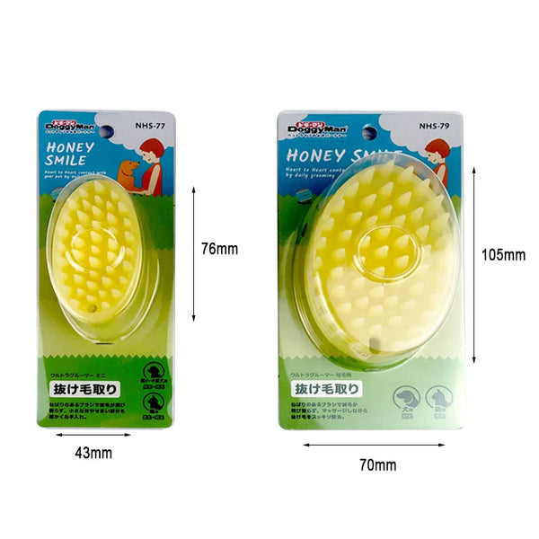 Silicone Pet Massage Brush — Gentle Hair Removal