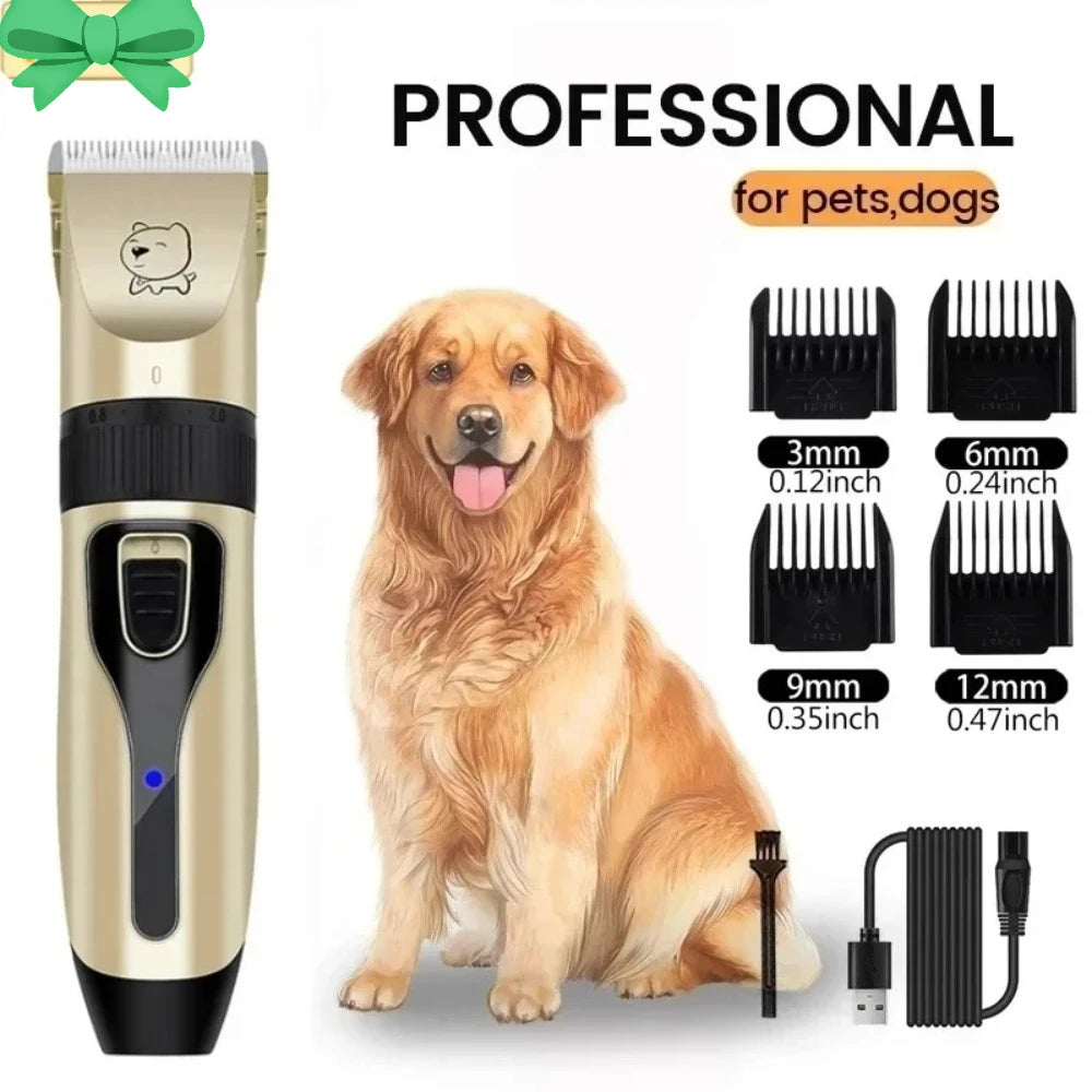 USB Rechargeable Pet Hair Clipper Professional Dog Cat Grooming Trimmer Electric Shaver Haircut Machine