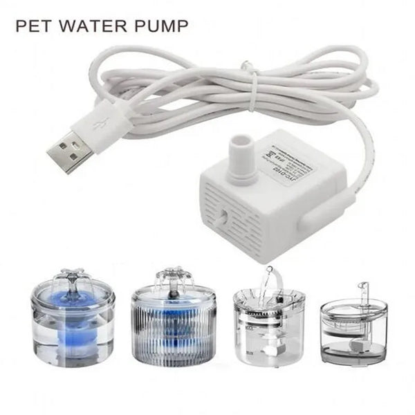 Pet Cat Water Pump Fountain Anti-dry Burning Motor Replacement for Cat Flowers Drinking Bowl Water Dispenser Pet Products
