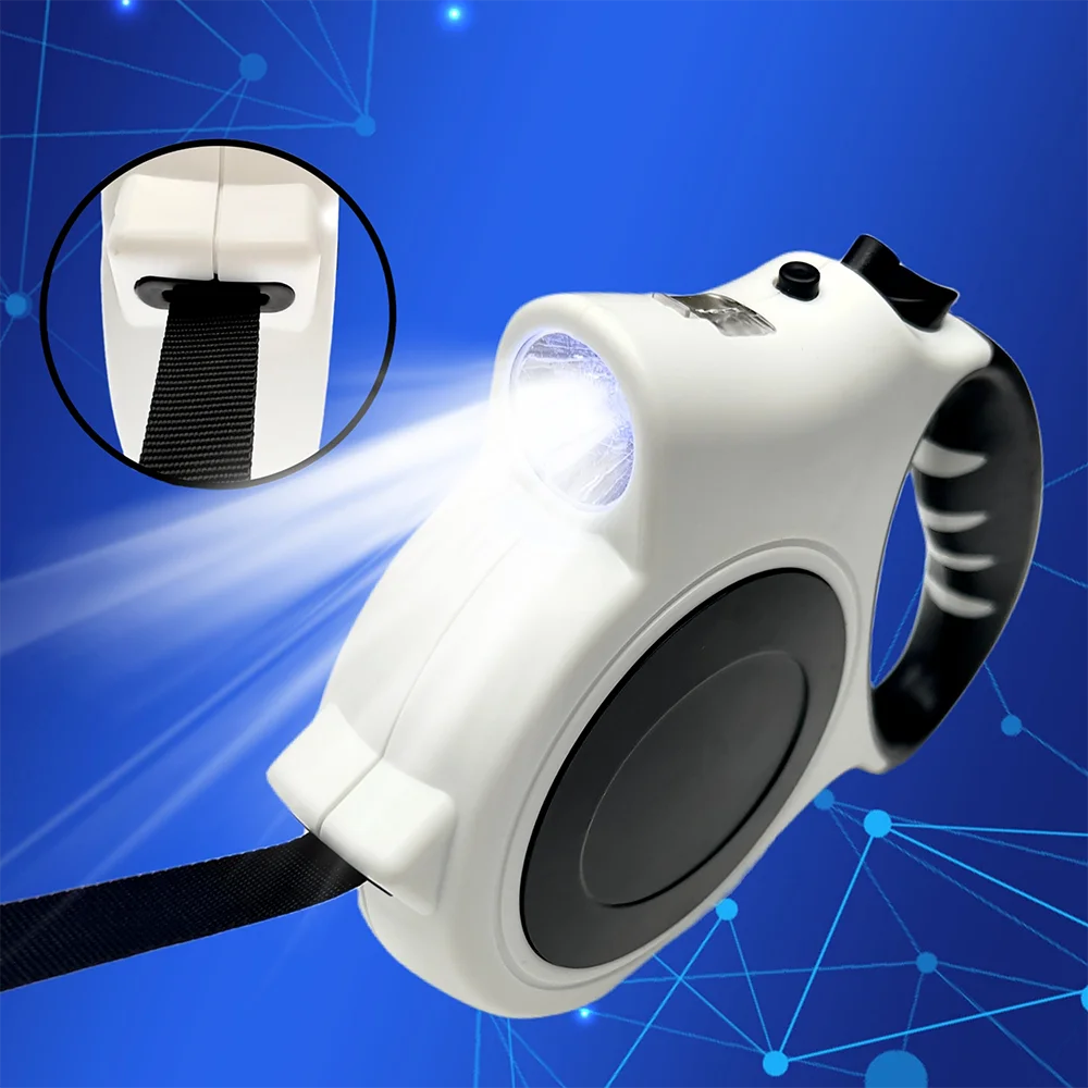 1pc Illuminated Retractable Dog Leash -16ft Adjust — THee Store Pet Collars