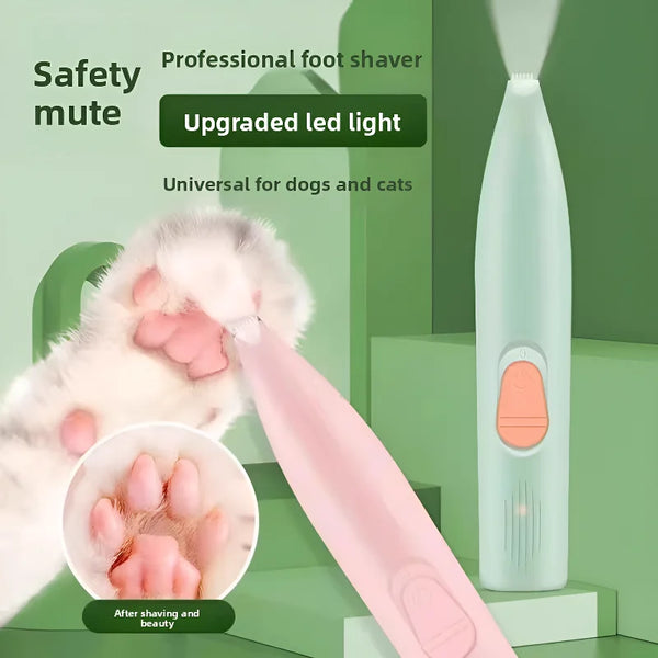 360° Pet Hair Trimmer Pet Foot Hair Clipper USB Rechargeable 500mAh Pet Grooming Beauty Tool