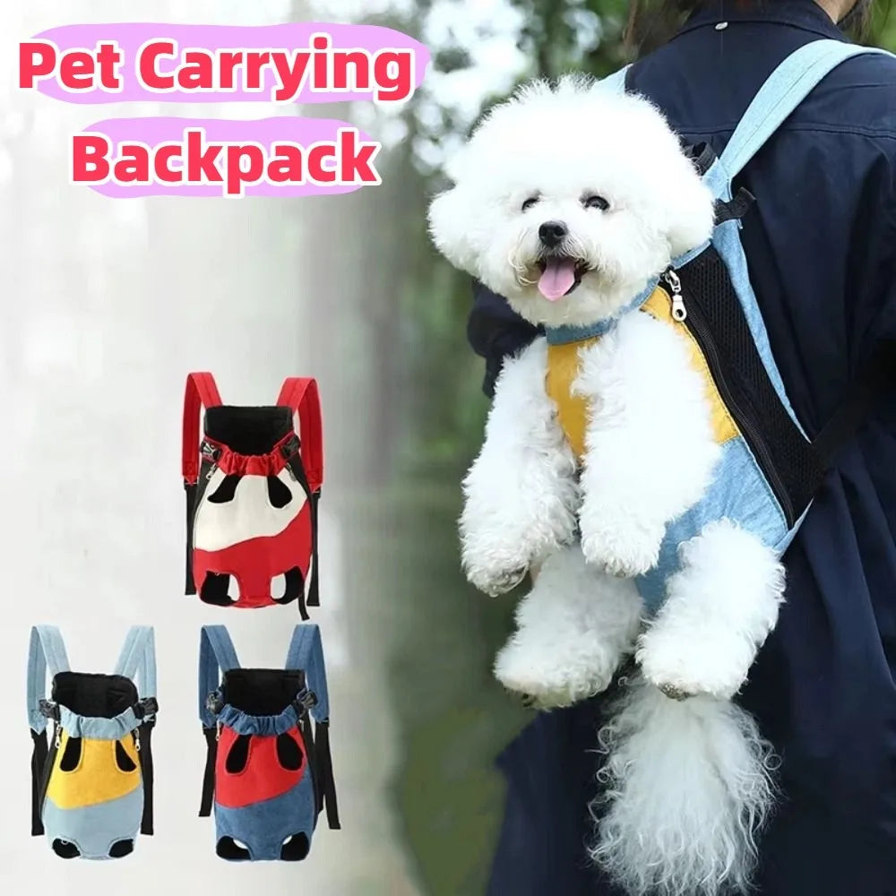 Large Space Pet Carrying Backpack Multi Functional Breathable Pet Outing Bag Shoulder Strap Outdoor Use Dog Backpack Small Dogs