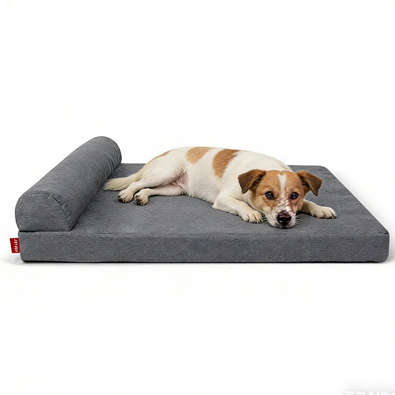 Orthopedic Winter Dog Mat Removable Washable Sponge Chew-Proof Cat Nest Rectangular Pet Bed Pillow Scratch-Resistant Comfortable