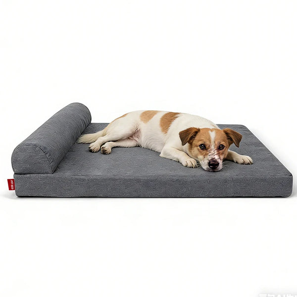 Orthopedic Winter Dog Mat Removable Washable Sponge Chew-Proof Cat Nest Rectangular Pet Bed Pillow Scratch-Resistant Comfortable