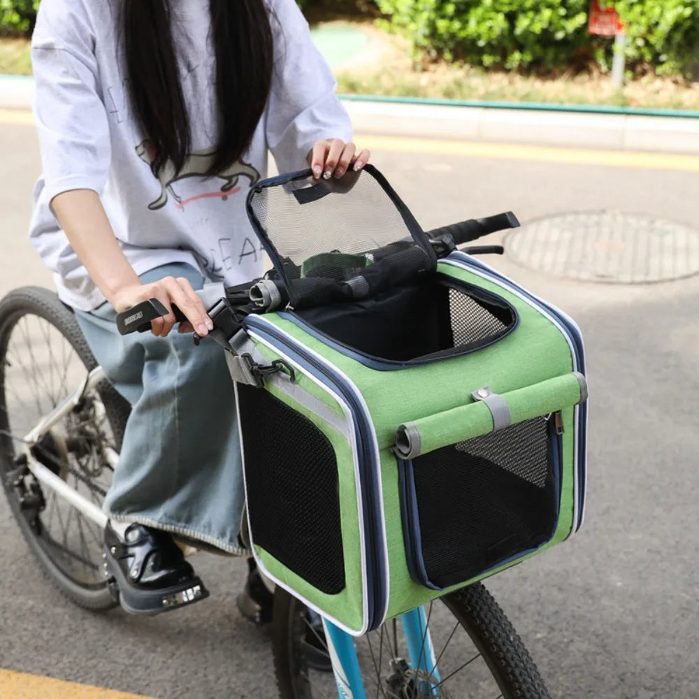 New Portable Bicycle Cat Carrier Bag Dog Backpack for Small Dog Pet Transport Cycling Bags