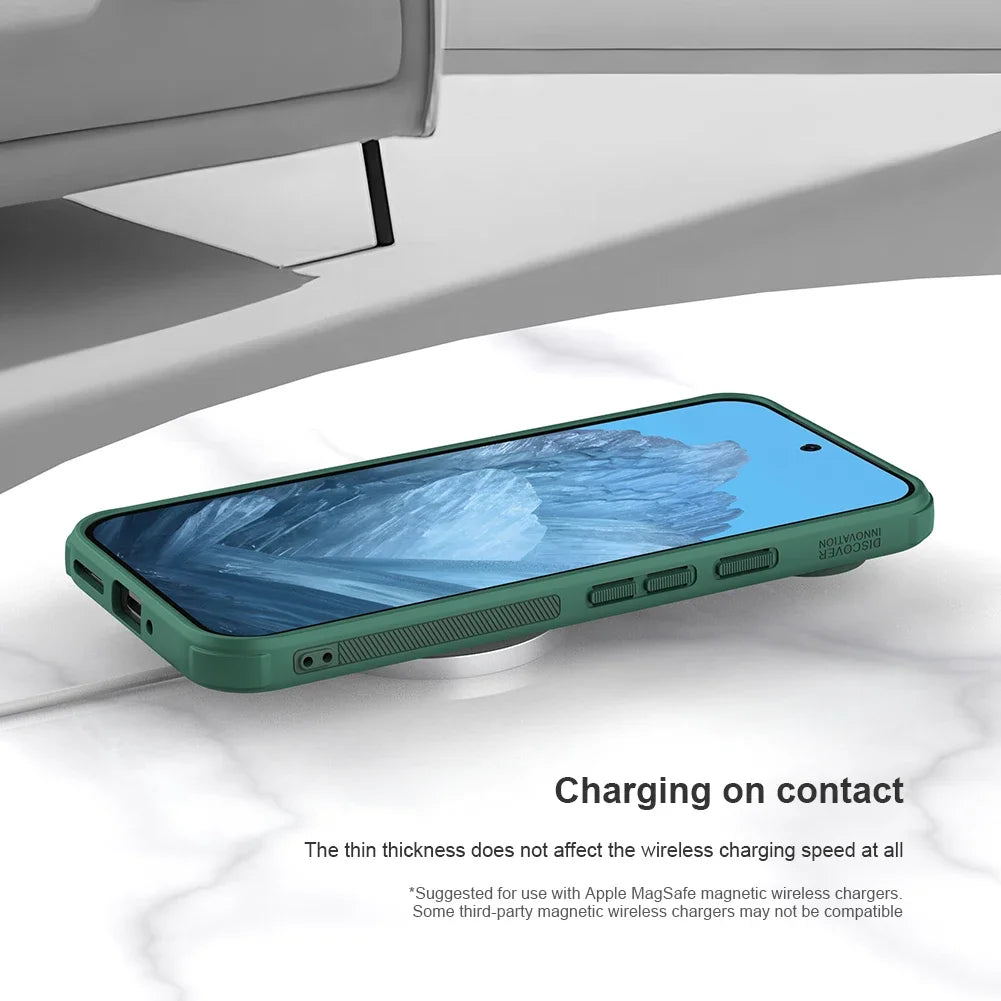 for Google Pixel 9 / 9 Pro / 9 Pro XL Case Nillkin Super Frosted Shield Hard PC Soft Edge for Magsafe Magnetic Protection Cover