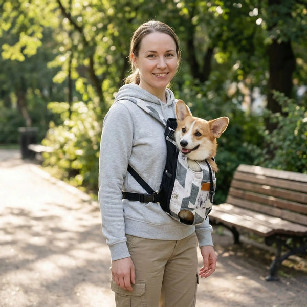 Portable Pet Carrier Backpack Dog Cat Chest Sling Bag Breathable Chest  One Shoulder Travel Bag for Small Pets Outdoor Use