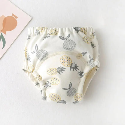 Baby Waterproof Reusable Training Pants Cute Cotton Baby Diaper Infant Shorts Nappies Panties Nappy Changing Underwear Cloth