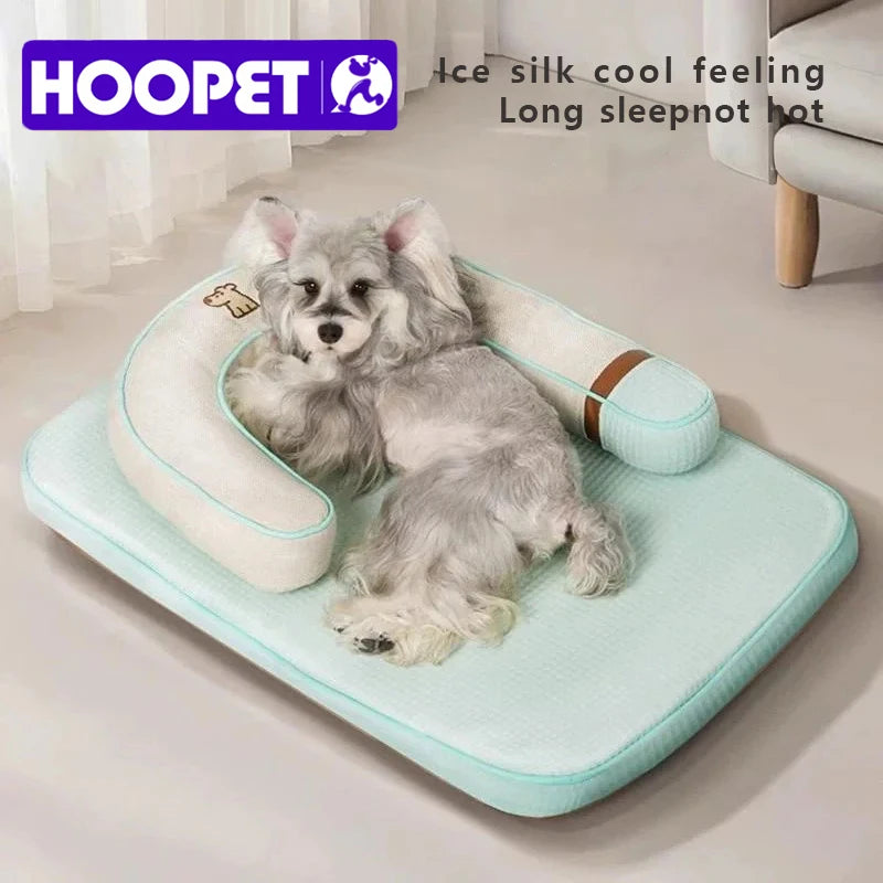 HOOPET  Cooling Pet Pad - Orthopedic Gel-Infused Mat for Cats & Dogs, Skin-Friendly Breathable Pad with Chiropractic Sup