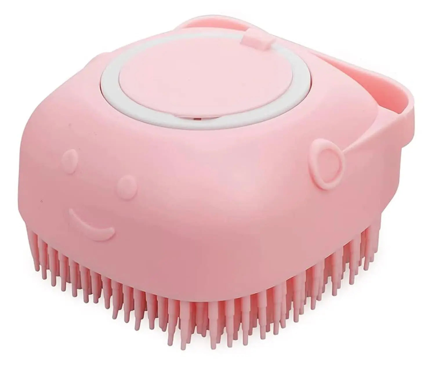 Silicone pet deshedding tool with ergonomic grip, 8.5cm size for professional grooming
