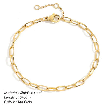 Personalized bracelet diy name initial letter pendant Gold Color Bracelet Stainless Steel Twist Cuban Chain Bracelet for Women