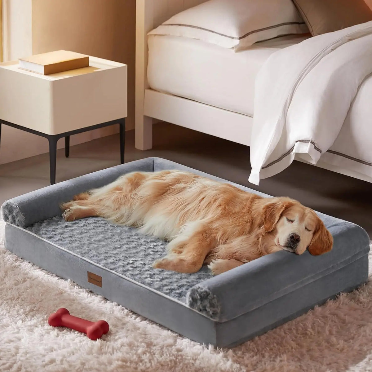 Orthopedic Dog Bed for Large Dogs, Waterproof Sofa-Style Pet Bed with Removable Washable Cover