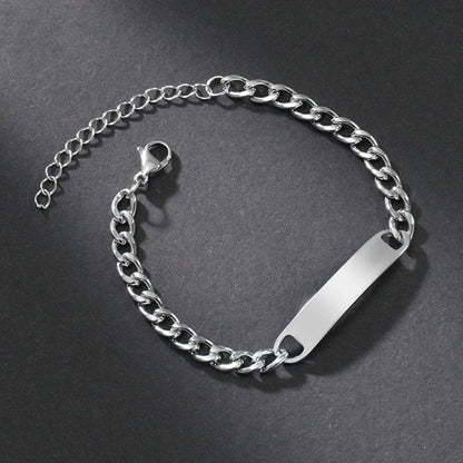 2024 Custom Laser Engraved Eyes Photo Bracelets Personalized  Picture Bracelet Engravable Picture Stainless Steel Jewelry Gifts