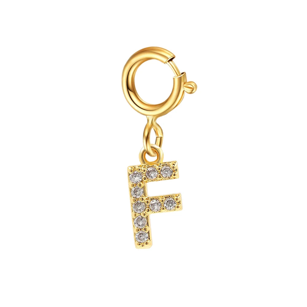 Personalized bracelet diy name initial letter pendant Gold Color Bracelet Stainless Steel Twist Cuban Chain Bracelet for Women