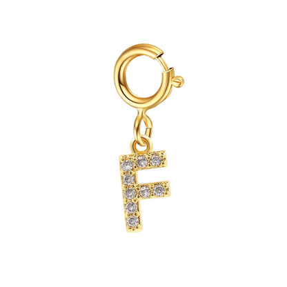 Personalized bracelet diy name initial letter pendant Gold Color Bracelet Stainless Steel Twist Cuban Chain Bracelet for Women