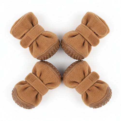 Warm Non-Slip Dog Shoes Plush Booties
