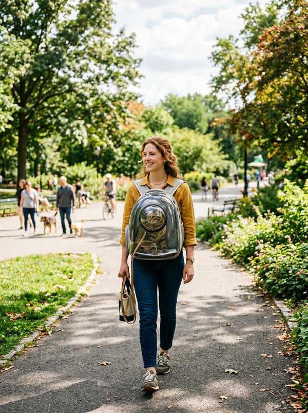 Transparent Bubble Pet Backpack — Hands-Free Travel
