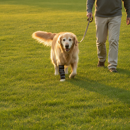 Adjustable Breathable Dog Knee Brace — Joint Support