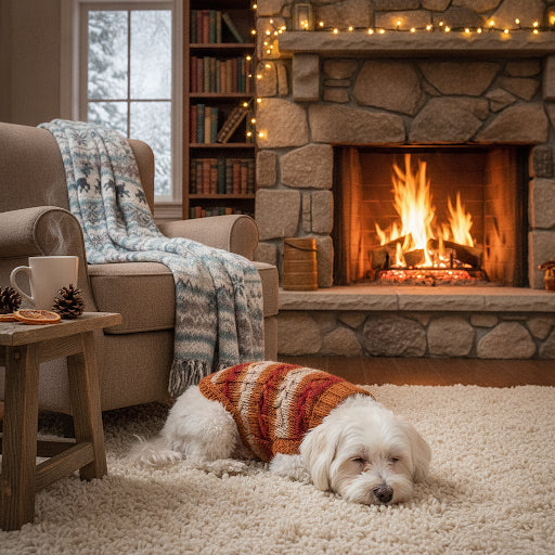 Cotton-Wool Knit Pet Sweater — Cozy Winter Warmth