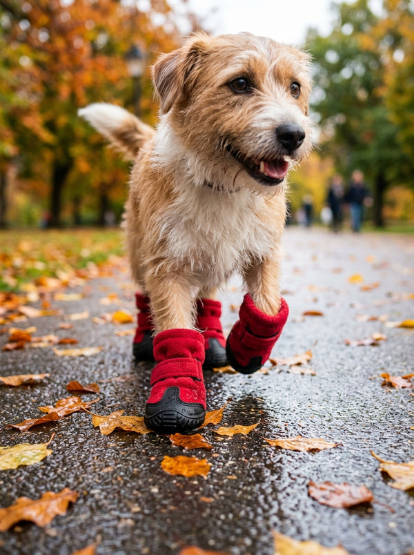 Warm Non-Slip Dog Shoes Plush Booties