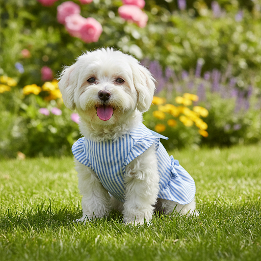 Striped Breathable Dog Summer Dress — Lightweight